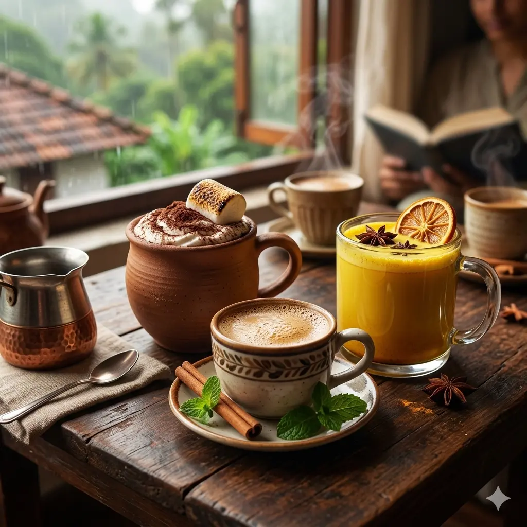 Warm drinks, soft rain, and a quiet moment by the window — the perfect recipe for comfort